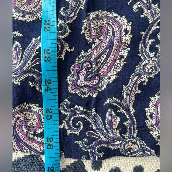 [M]Lauren Ralph Lauren Paisley Print Purple Pajama Set - Picture 6 of 8
